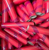 10pc 1.50" ID x 7" Red and Maroon Kraft Tube