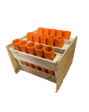 15 Shot Rack - Fan with 12" DR-11 Mortars