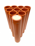 1.91" x 8" Orange HDPE DR11 Mine Tube