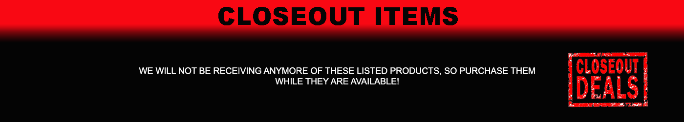 CLOSEOUT ITEMS
