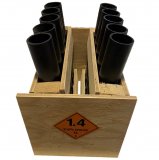 2" Display 10 Shot Rack ~ fan