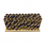 Vintage 24 Shot 1.25" ID Navy, Gold And White Rack