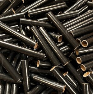 100 pc 3/4" id -6" Long Black Kraft Tube