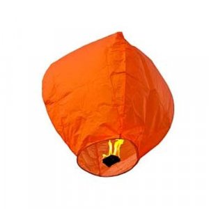 1pc Orange Sky Lantern