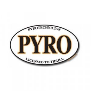 Pyro Oval Sticker (vinyl)