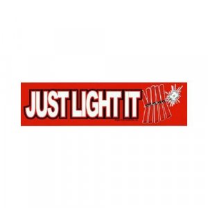 Just Light It Bumper Sticker (vinyl)