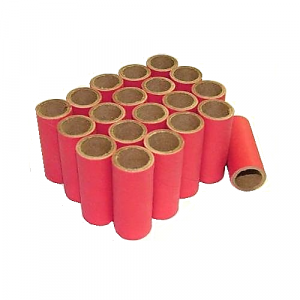 500pc 5/8" id - 1 1/2" long - 1/16" wall Red Kraft Tube