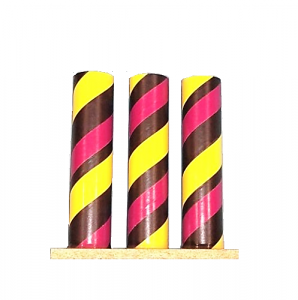 3 Musketeer Tube Black, Yellow and Maroon