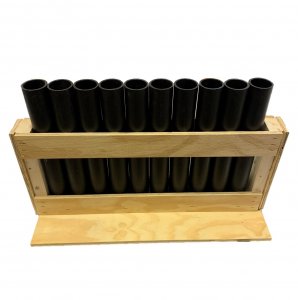 2" Display 10 Shot Rack ~ straight