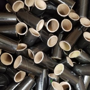 50pc 1" id - 2 1/2" long - 1/8" wall Black Tube