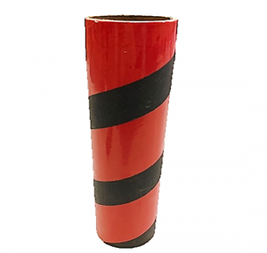 2.5" id -  12" long  - .115" wall Kraft Tube Red and Black