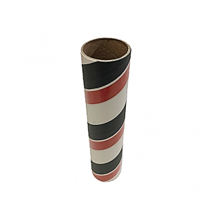 2.5" id -  12" long  - .115" wall Kraft Tube White, Black and Red