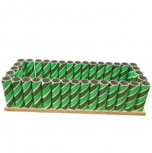 36 Shot 3/4" ID Rack - Green & White