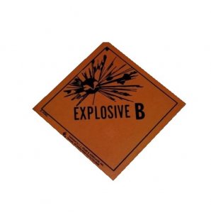 Vintage Explosive Class B Sticker