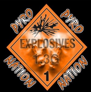 Pyro Nation 1.3G Sticker