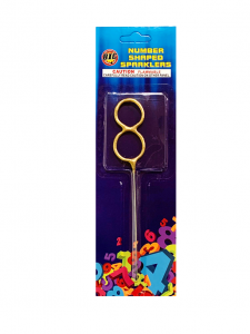 Number Shape Sparkler 8