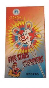 Vintage Standard Fireworks Five Star Sparklers