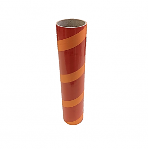 3" id -  15" long  - .150" wall  Kraft Tube Red and Orange