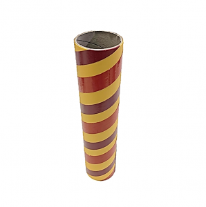 3" id -  15" long  - .150" wall  Kraft Tube Yellow, Maroon and Red