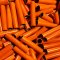 25 pc 1" id -6" Long Orange Kraft Tube