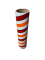 2.5" id -  12" long  - .115" wall Kraft Tube Red, White and Orange