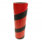 2.5" id -  12" long  - .115" wall Kraft Tube Red and Black