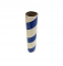 2.5" id -  12" long  - .115" wall Kraft Tube Blue and White