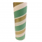 2.5" id -  12" long  - .115" wall Kraft Tube Green, White and Gold