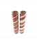 2.5" id -  12" long  - .115" wall Kraft Tube Maroon, White and Red