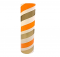 2.5" id -  12" long  - .115" wall Kraft Tube Orange, White and Gold