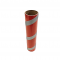 2.5" id -  12" long  - .115" wall Kraft Tube Red and Gray