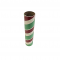 2.5" id -  12" long  - .115" wall Kraft Tube White, Green and Maroon