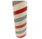 2.5" id -  12" long  - .115" wall Kraft Tube White Red Gray