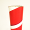 3" id -  15" long  - .150" wall  Kraft Tube White and Red with Maroon Stripe