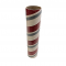 3" id -  15" long  - .150" wall  Kraft Tube White, Maroon and Gray