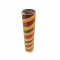 3" id -  15" long  - .150" wall  Kraft Tube Yellow, Maroon and Red